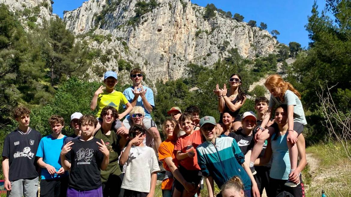 Un bien beau stage d’escalade à Cassis !