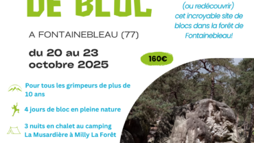 Stages Ecole d’escalade TOUSSAINT 2025