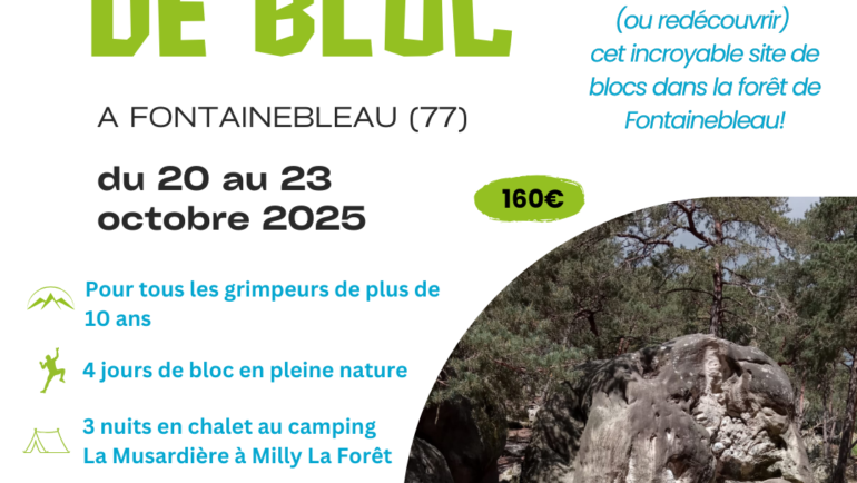Stages Ecole d’escalade TOUSSAINT 2025