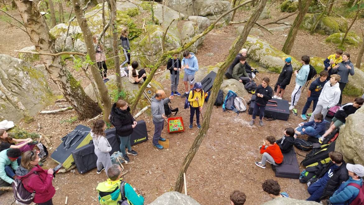 Le CAF Horizon Vertical en stage à Fontainebleau !